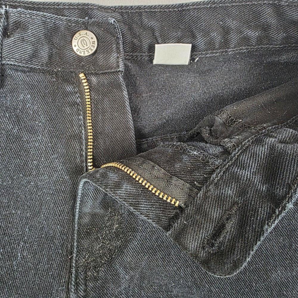 Vintage JYNX Jeans Youth Boys 7-8 Black 20x24 Wide Leg Baggy Skater Y2K 90's USA - Picture 7 of 11